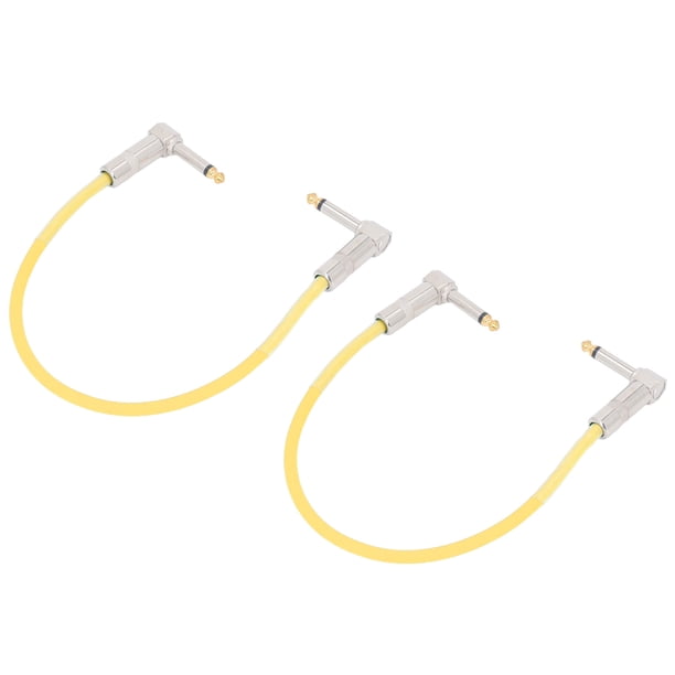 2 Piezas Cable De Enchufe De 1/4 De Pulgada De 12 Pcs De 12 Pulgadas De Bajo, Cables De Instrumentos De Cobre Puro Para Pedal De Guitarra Con Fuerte Compatibilidad