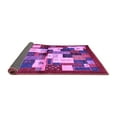thumbnail image 2 of Ahgly Company Indoor Round Abstract Purple Contemporary Area Rugs, 3' Round, 2 of 4