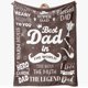 thumbnail image 1 of LHSHID Gifts for Dad Father's Day Dad Birthday Gifts Dad Gifts from Daughter Best Dad Gifts Ideas Gifts for Dad Blanket Gifts for Fathers' Day Thanksgiving Day Christmas 60"x80", 1 of 7