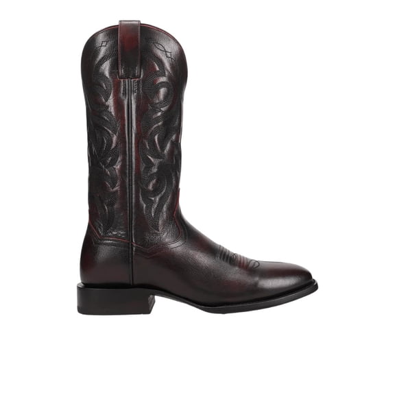 Dan Post Boots Mens Remington Embroidered Pull On Square Toe Cowboy Mid Ca