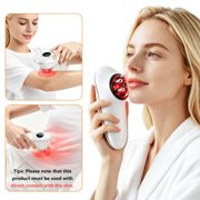 3 in 1 Body Sculpting Machine, Face and Body Massager with 3 Modes, 4 Heat Levels, Handheld Heated Massage Tool for Face, Neck, with 2 Suction Cups