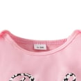 thumbnail image 5 of SILVERCELL Newborn Girl Jumpsuit Outfits Baby Girls Letter Printed Leopard Romper Solid Color Pant Leopard Bowknot Headband 3 Pieces Set, 5 of 8