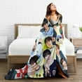 thumbnail image 6 of NCT Wish RYO Blanket Soft and Comfortable Warm Fleece Throw Blankets Decoration Gift for Decor Room Dormitory Picnic Yoga Sofa Camping Travel All Season, 6 of 6