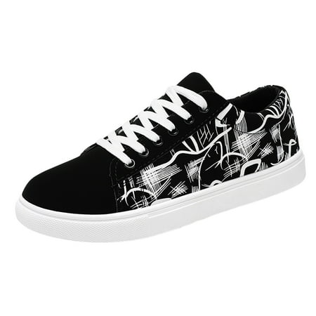 

8QIDA Men s Casual Dress Shoes Wide Width Graduation Men Shoe Flat Low Top Casual Cloth Shoes Fashionable Outdoor Canvas Casual Shoes 39