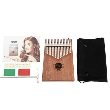 Ktaxon 17 Key Kalimba Thumb Piano Mahogany Wood Body