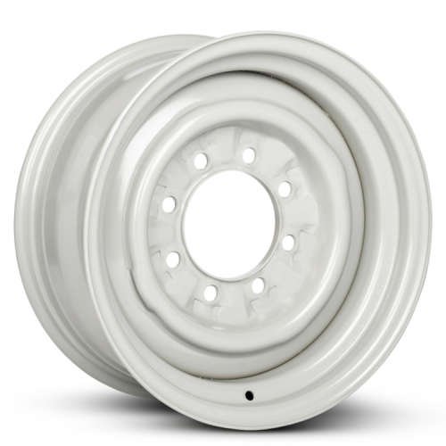Remanufactured Genuine OEM Reconditioned Wheel 16x7 8x165.1 6mm Offset Light Gray Steel Rim For Ford E-350 SRW 1992-2025 8C2Z1015D Single
