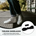 thumbnail image 6 of No Tie Shoelaces Tieless Elastic Shoe Laces with 4 Metal Locks Buckles Fit for Adults Sneakers Canvas Shoes Black, 6 of 7