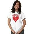 thumbnail image 3 of Chase Me Funny Valentines Day Joke Women's Plus Size Graphic Tee Brisco Brands 3X, 3 of 5