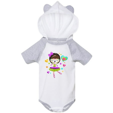 

Inktastic Dancing Sugar Skull Girl Gift Baby Boy or Baby Girl Bodysuit