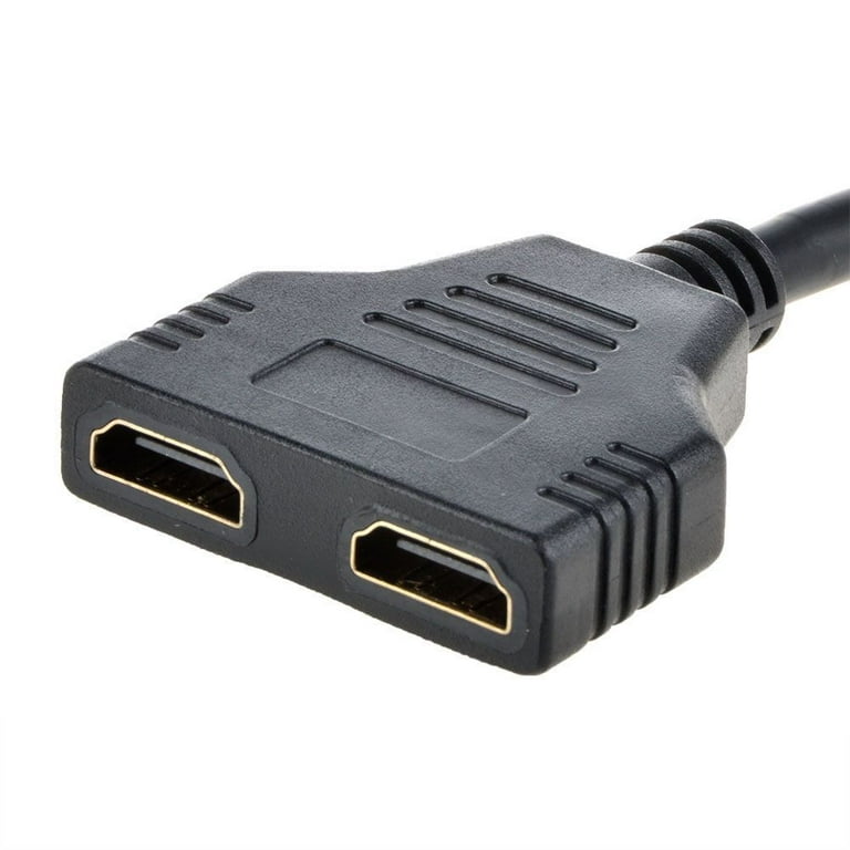 Câble Répartiteur HDMI 1 Entrée mâle 2 Sorties femelles + 2 Câbles HDMI 2  mètres - Connecter HDMI à 2 périphériques - Straße Tech ®