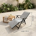 thumbnail image 4 of Silla Reclinable Camastro Portátil Aerotec para Exterior I-T-CH1347 Color Gris, 4 of 8