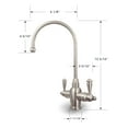 thumbnail image 4 of APEC Arlington 2-Handle Instant Hot and Cold Reverse Osmosis Drinking Water Dispenser Faucet in Brushed Nickel, 4 of 5