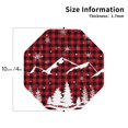 thumbnail image 3 of Disketp Christmas Tree Buffalo Plaid Funny Coasters,6 Pcs Leather Coasters With Holder, Perfect Housewarming Hostess Gifts,Protect Furniture From Water Marks Scratch And Damage, 3 of 9