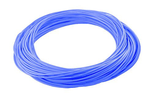 Fine Strand Tinned Copper 50 ft 22 AWG Gauge Silicone Wire Spool Blue 