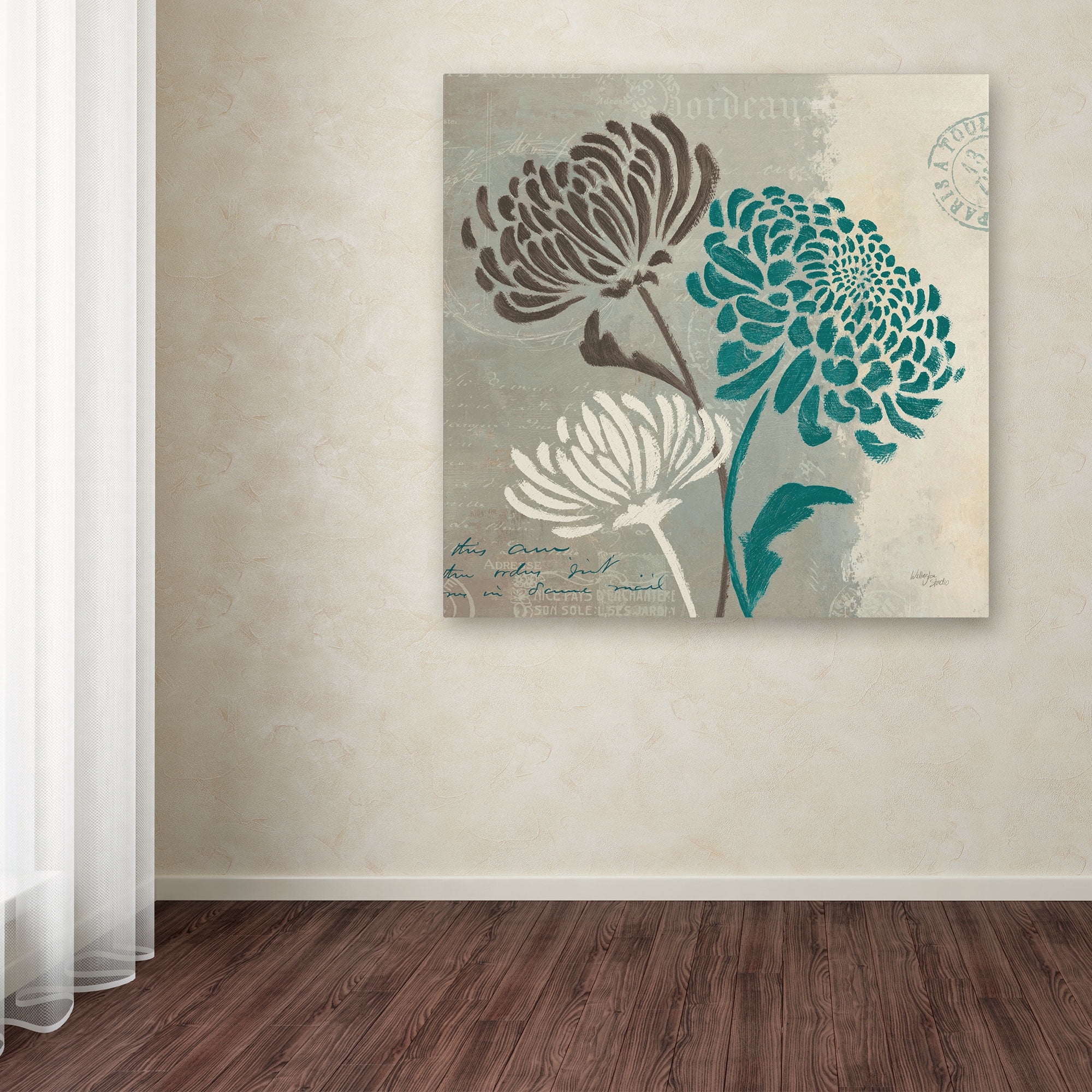 Wellington Studio 'Chrysanthemums II' Canvas Art