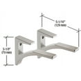 thumbnail image 2 of CRL SC75CH Chrome - Aluminum Shelf Bracket for 5/8" to 3/4" Glass - pack of 2, 2 of 5