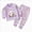C616--Purple, variant on 12-18 Months Baby Girl Outfits Toddler Fall Winter Clothes Cute Long Sleeve Sweatshirt Tops Pants Set Infant 2Pcs Clothing Boys And Girls Long Sleeved Trousers Purple