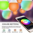 thumbnail image 6 of Smart WiFi Light Bulb, RGBW Color-changing Bulb, LED Bulb Compatible with Alexa and Google Home(4 Pack 570LM A21 E26 7W), 6 of 7