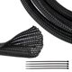 thumbnail image 1 of Funda de cable RED WOLF de alambre trenzado de 3 m a 1,27 cm, color negro, 1 of 7