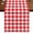 Red White, variant on Black Blue Plaid Short Table Runner 36 Inches Long,Country Buffalo Checked Gingham Cotton Linen Table Runners Dresser Scarves,Fabric Tabletop Scarf Furniture Cover for Home Dinner Party Decor 13"x36"