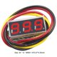 thumbnail image 2 of 8 uds. Voltímetro 3 cables Probador de voltaje digital 0-100V 0.28 pulgadas Mini DC Rojo, 2 of 2