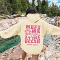 thumbnail image 6 of Towmus Women's Graphic Hoodies Oversized Fall Winter Fleece Letter Flower Print Sweatshirt Women's Casual Long Sleeve Pullover, 6 of 7