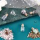 thumbnail image 5 of 20 mini botellas de deseos de vidrio redondas o cúbicas con 100 g de piedras preciosas pulidas sin perforar en 10 colores, 5 of 7