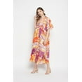 thumbnail image 3 of Oussum Robe Kaftan Longue Maxi à Boutons Imprimée pour Femme Grande Taille, 3 of 7