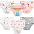 thumbnail image 3 of Synpos Girls Underwear, 100% Cotton Super Soft Cotton Briefs, Pack of 6, 3 of 7