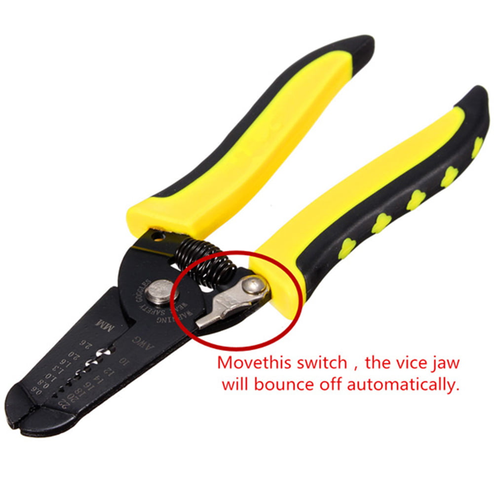 7in Automatic Cable Wire Stripper Crimper Crimping Tool Adjustable Plier Cutter 