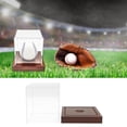 thumbnail image 2 of Baseball Display Box with Stand, Square Clear Protector Box Acrylic Cubes Softball Display Case Holder Case for Baseball, 2 of 9