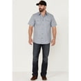 thumbnail image 2 of Moonshine Spirit Men's Date Night Print Short Sleeve Snap Western Shirt Medium Blue, 2 of 4