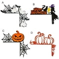 thumbnail image 4 of Decoraciones para puertas de Halloween, 1 pieza de madera con forma de calabaza, fantasma, bruja, letrero para esquinas de puertas de Halloween, adorno para el hogar, la oficina, festival, decoración, 4 of 6