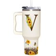 thumbnail image 1 of Vaso SUFAVN con diseño de girasoles con monograma, 1,2 L, para mujer, 1 of 7