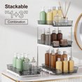 thumbnail image 3 of Organizador Debajo del Fregadero de 2 Niveles Multiusos para Baño Y Cocina, Organizador de Baño Extraíble con Divisores Ajustables, Apilable para Alacena O Botiquín (Gris, Paquete de 2), 3 of 4