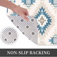 thumbnail image 4 of Modern South Western Plush Flannel Bath Rug 16x24 Inches, Quick Dry Absorbent Non Slip Mat for Bathroom Sink Tub, 4 of 9