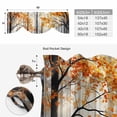 thumbnail image 6 of Red Yellow Leaves Fall Tie Up Valance Curtains for Windows, Kitchen Curtains Window Treatments, Silhouettes Forest Modern Art Short Window Shades Valances for Bedroom Bathroom Cafe 42"x18", 6 of 8