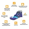 thumbnail image 2 of JumpOrange Dark Night 15 ft Commercial Grade Inflatable Water Slide (with Pool and Blower), 2 of 9