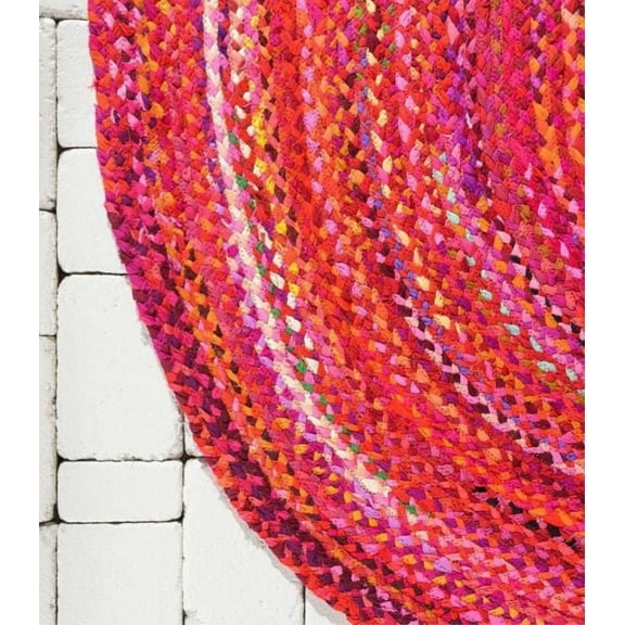 Traditional Indian Hand Woven Chindi Cotton Rug, Handmade Cotton Fabric Braided Decorative Floor Doorway Multi Color Mat Various Sizes