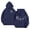 Navy, variant on Aideaone Girls Graphic Hoodies Long Sleeve Pullover Sweatshirts with Pocket 7-14Y