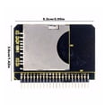 thumbnail image 2 of SDHC SDXC MMC Memory Card Converter SD 2.0 Converter 44P Male Adapter Converter To Laptop HDD 44 Pin Male Port, 2 of 9