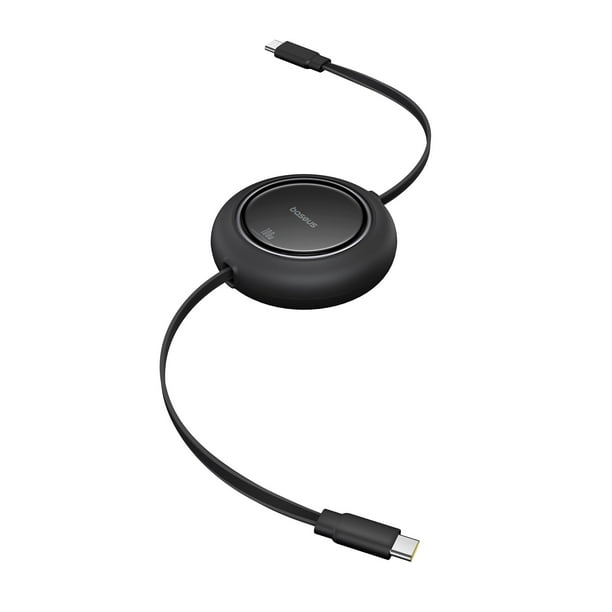 Cable USB C a USB C Baseus de 100 W, 2 m, retráctil y carga rápida