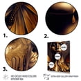 thumbnail image 3 of Designart Attractive Woman With Gold Butterflies IV Canvas Wall Art, 3 of 5