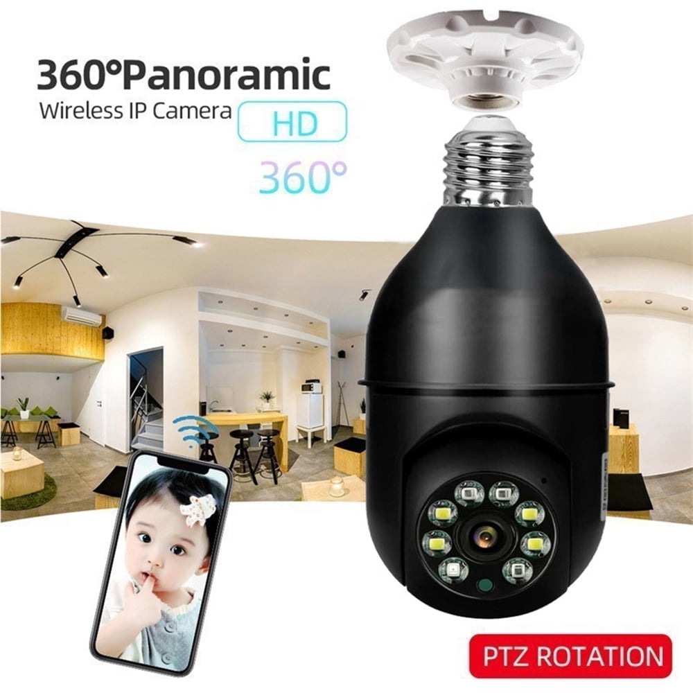 GJX WiFi LED Light Bulb Camera, 1080p, 360° Panoramic, Indoor/Outdoor, Night Vision, White - Walmart.com GJX WiFi LED Light Bulb Camera, 1080p, 360° Panoramic, Indoor/Outdoor, Night Vision, White - Walmart.com