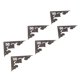 thumbnail image 4 of Juego de 10 protectores de bordes planos antiguos, caja de madera Triangular, cubierta protectora de esquina, accesorio de Hardware, 4 of 5