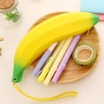 thumbnail image 4 of Novelty Silicone Portable Banana Coin Pencil Case Purse Bag Wallet Pouch Keyring, 4 of 5