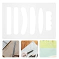 thumbnail image 4 of Shisuyan Anti-Slip Acrylic Cutting Board Handle Template 1Set 11.8X7.7X0.2in, 4 of 8