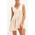 thumbnail image 5 of Women's Lace for Mini Dress Slip Dress V-Neck Summer Y2k Ruffle Hem Flowy Swing Boho Short Dresses L, 5 of 10
