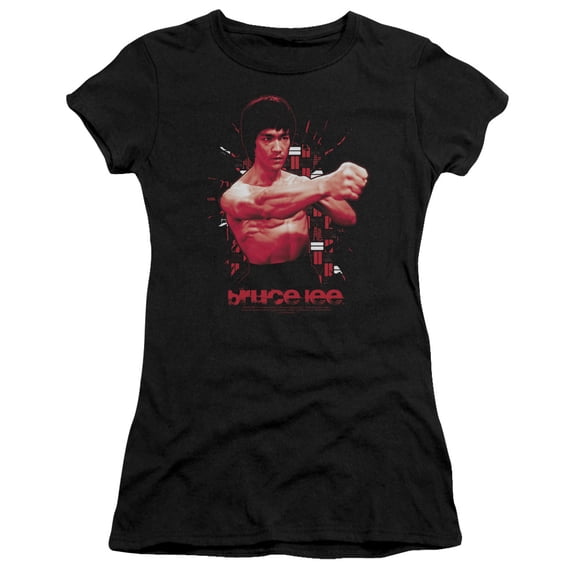 Bruce Lee The Shattering Fist S/S Junior Women's T-Shirt Sheer Black