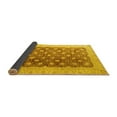 thumbnail image 2 of Ahgly Company Indoor Square Oriental Yellow Traditional Area Rugs, 7' Square, 2 of 4